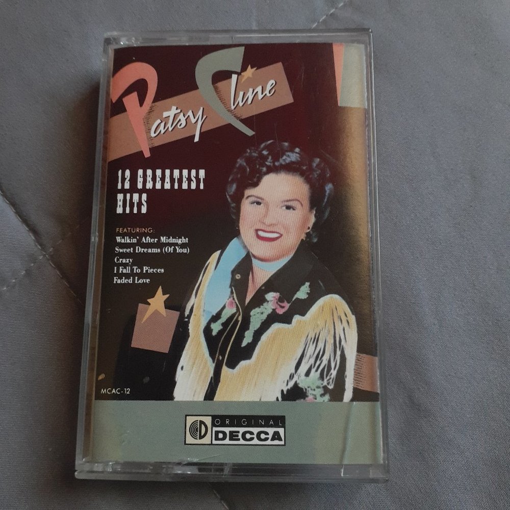 12 Greatest Hits by Patsy Cline (Cassette Tape, 1988 MCA Records) MCAC-12 Tested